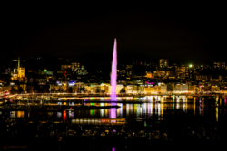 Édition limitée Fine Art © par romano conte photography - Genève de nuit